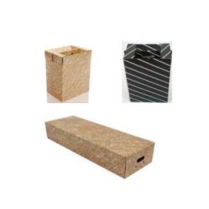 Caja carton Kraft con asa grande para lotes