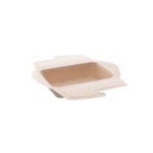 Envase con tapa  compostable 2 compartimentos