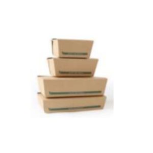 Cajas carton Kraft rectangulares con tapa