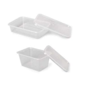 Envases plastico PP tranparente cuadrados