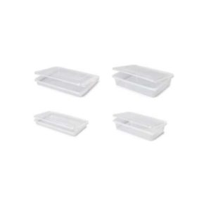 Envases plástico PP. Transpatentes tapa unida duros