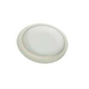Platos cartón redondos blancos
