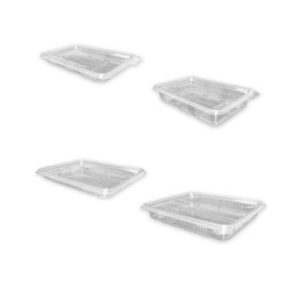 Estuches PET transp.con tapa bisagra Ref:53919